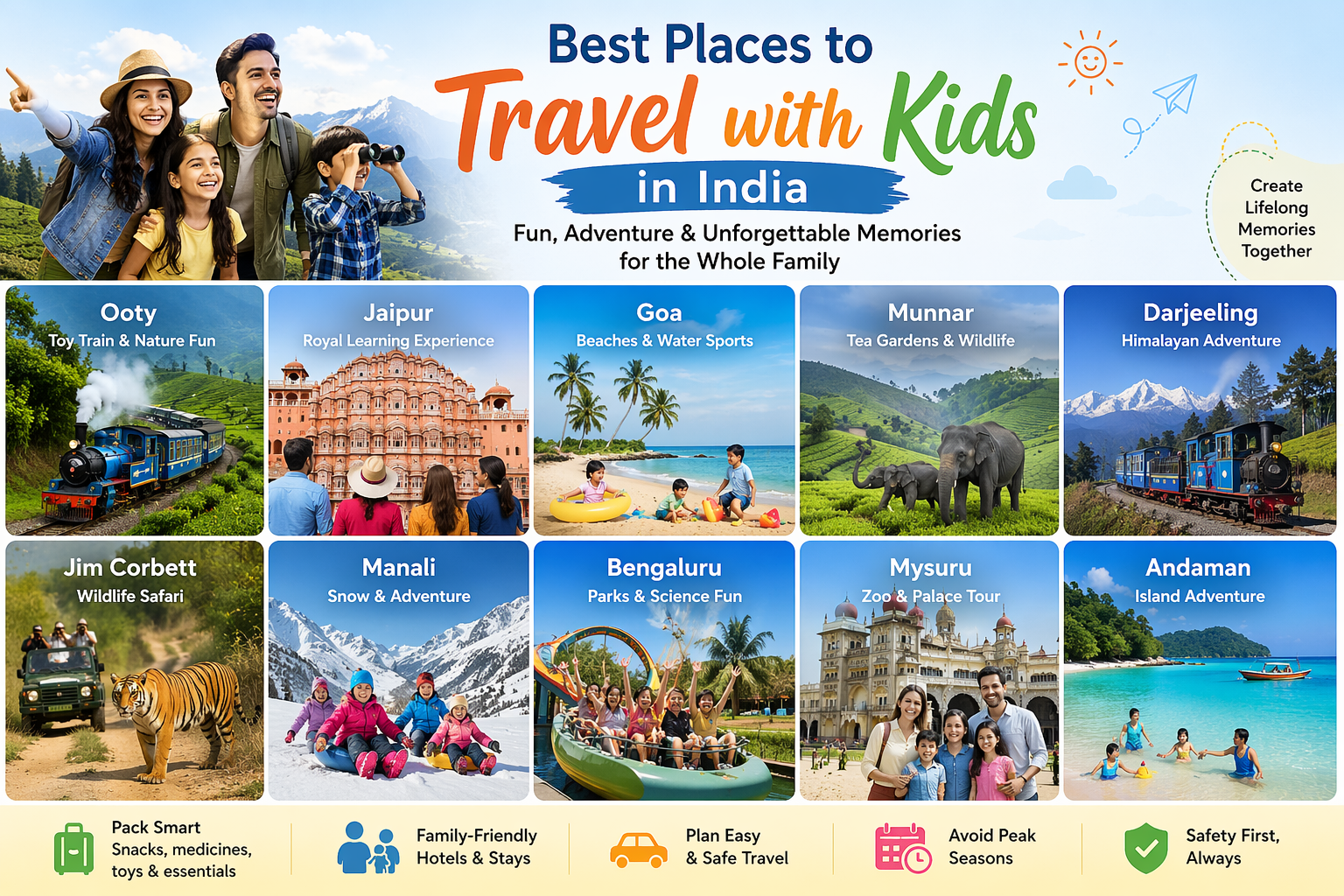  Best Places to Travel with Kids in India