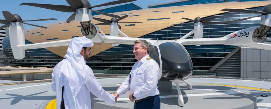 Dubai first air taxi station building near DXB airport 2026