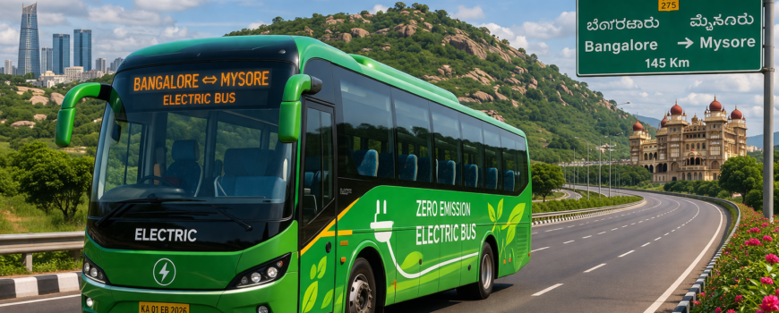 Electric Bus Routes from Bangalore to Mysore